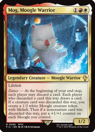 Mog, Moogle Warrior (Surge Foil) (FIC-089) - Commander: FINAL FANTASY Foil