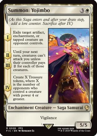 Summon: Yojimbo (Surge Foil) (FIC-028) - Commander: FINAL FANTASY Foil