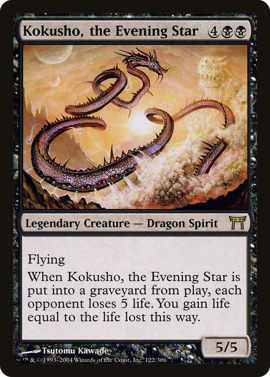 Kokusho, the Evening Star (CHK-122) - Champions of Kamigawa Foil