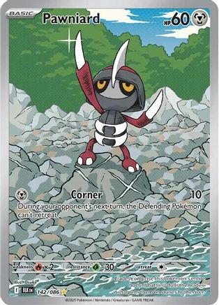 Pawniard 141/086  - Holofoil SV Black Bolt - Illustration Rare