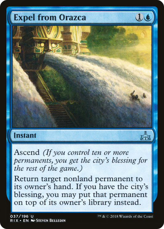 Expel from Orazca (RIX-037) - Rivals of Ixalan Foil