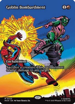 Goblin Bombardment (Borderless) (MAR-023) - Marvel Eternal-Legal