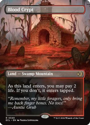 Blood Crypt (Borderless) (ECL-349) - Lorwyn Eclipsed Foil