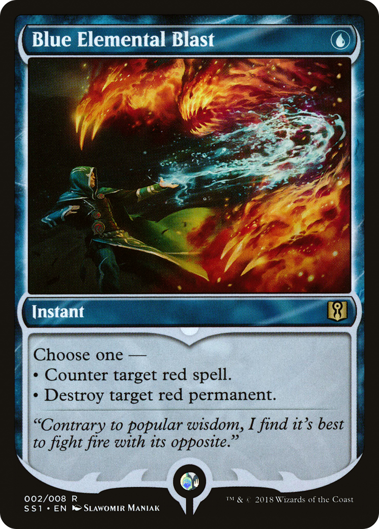 Blue Elemental Blast (SS1-002) - Signature Spellbook: Jace Foil