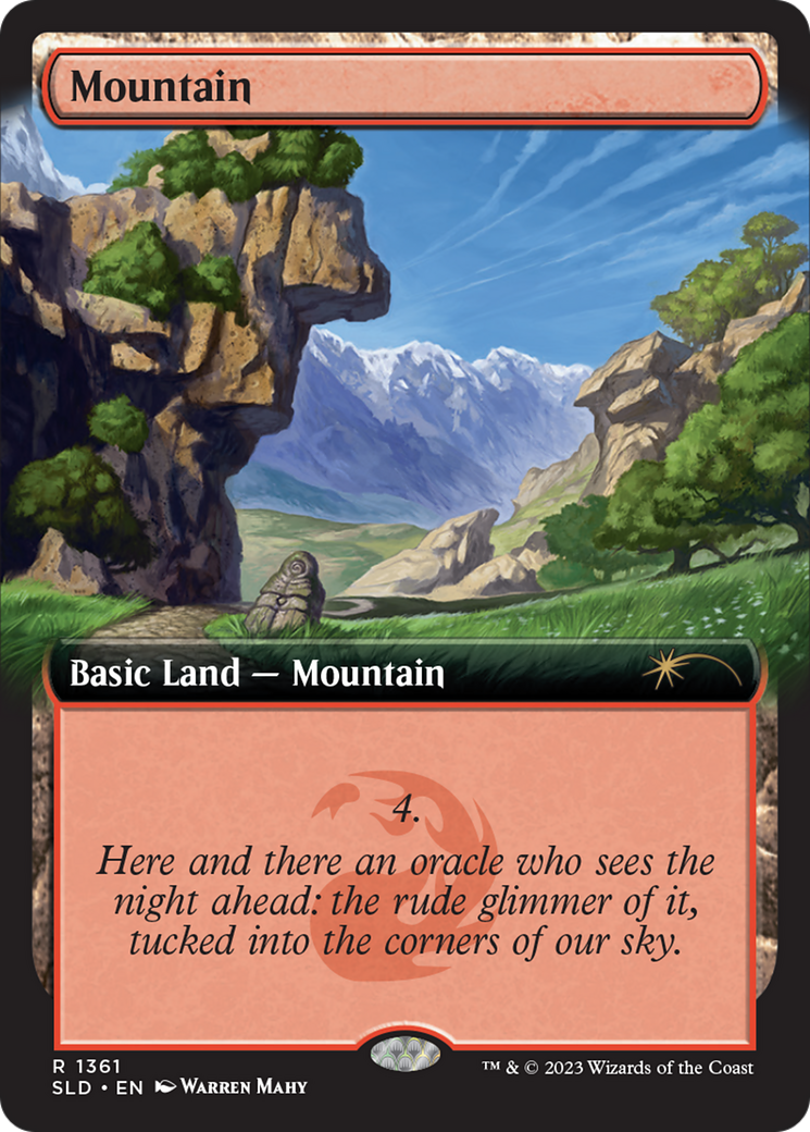 Mountain (SLD-1361) - Secret Lair Drop: (Extended Art) Foil