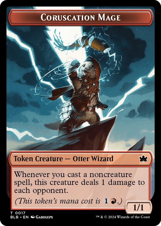 Coruscation Mage (BLB-017) - Bloomburrow Tokens