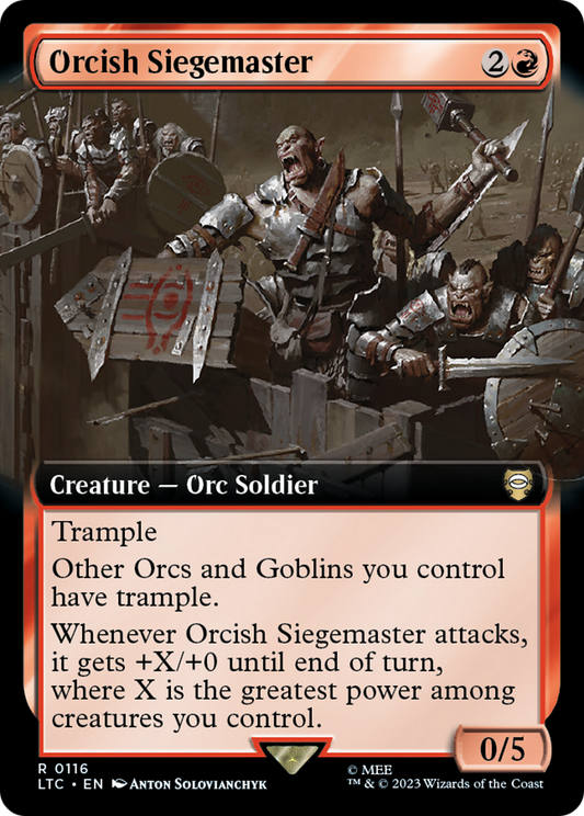 Orcish Siegemaster (LTC-116) - Tales of Middle-earth Commander: (Extended Art)