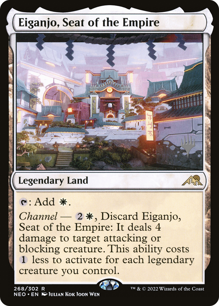 Eiganjo, Seat of the Empire (PPNEO-268) - Kamigawa: Neon Dynasty Promos