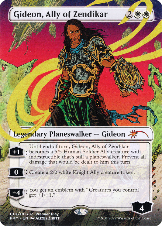 Gideon, Ally of Zendikar (PTP-001) - Regional Championship Qualifiers 2022 (Borderless) Foil