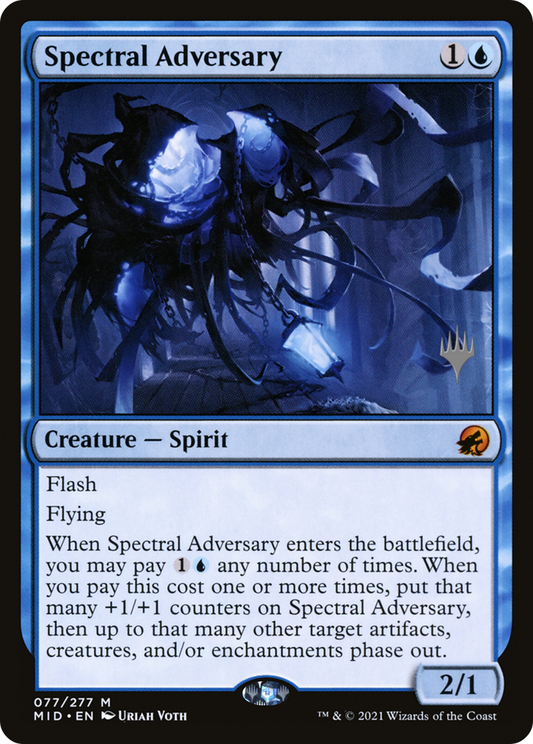 Spectral Adversary (PPMID-77P) - Innistrad: Midnight Hunt Promos Foil