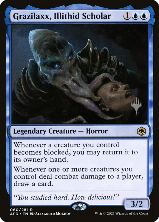 Grazilaxx, Illithid Scholar (PPAFR-060) - Adventures in the Forgotten Realms Promos Foil