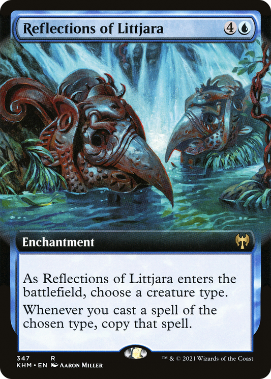 Reflections of Littjara (KHM-347) - Kaldheim: (Extended Art) Foil