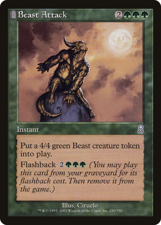 Beast Attack (ODY-230) - Odyssey: (tombstone) Foil