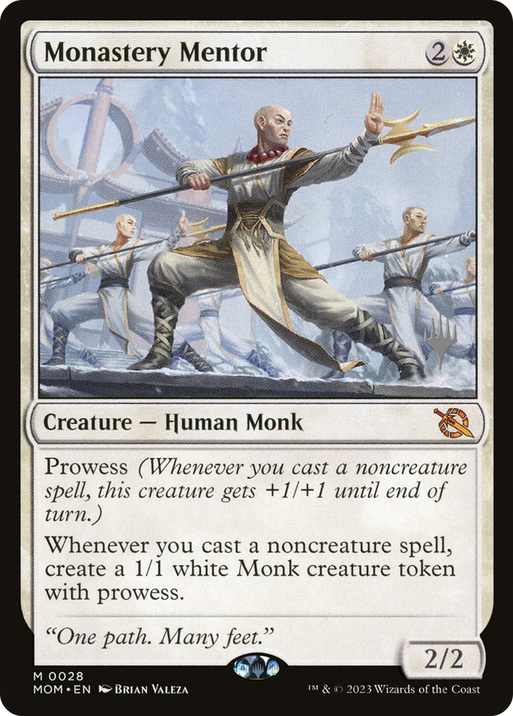 Monastery Mentor (PPMOM-028) - March of the Machine Promos Foil
