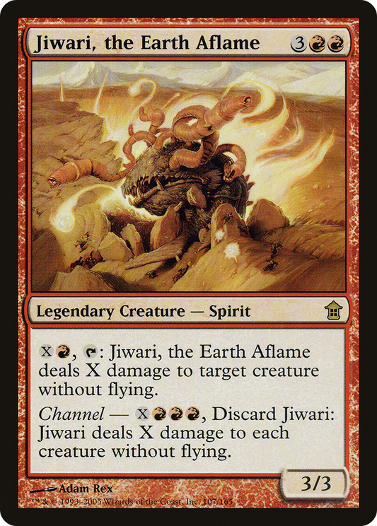 Jiwari, the Earth Aflame (SOK-107) - Saviors of Kamigawa Foil
