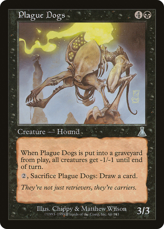 Plague Dogs (UDS-066) - Urza's Destiny Foil