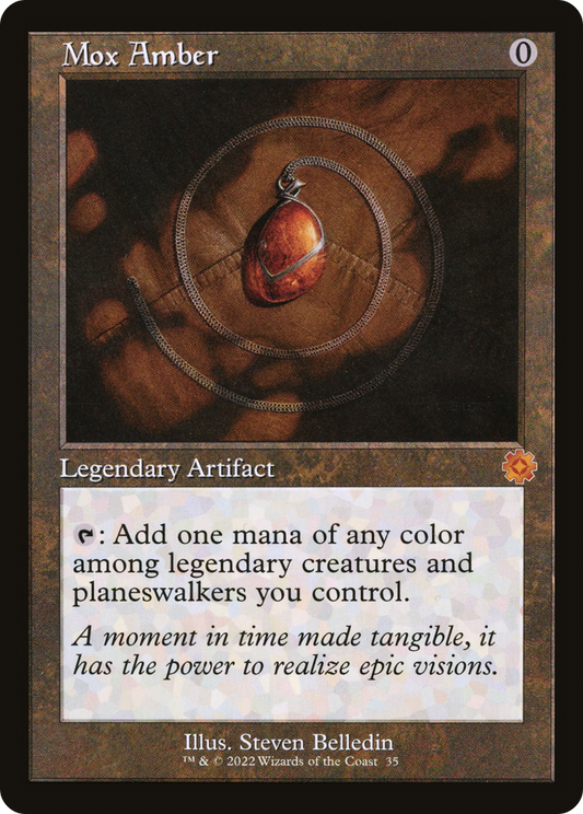 Mox Amber (BRR-035) - The Brothers' War Retro Artifacts Foil