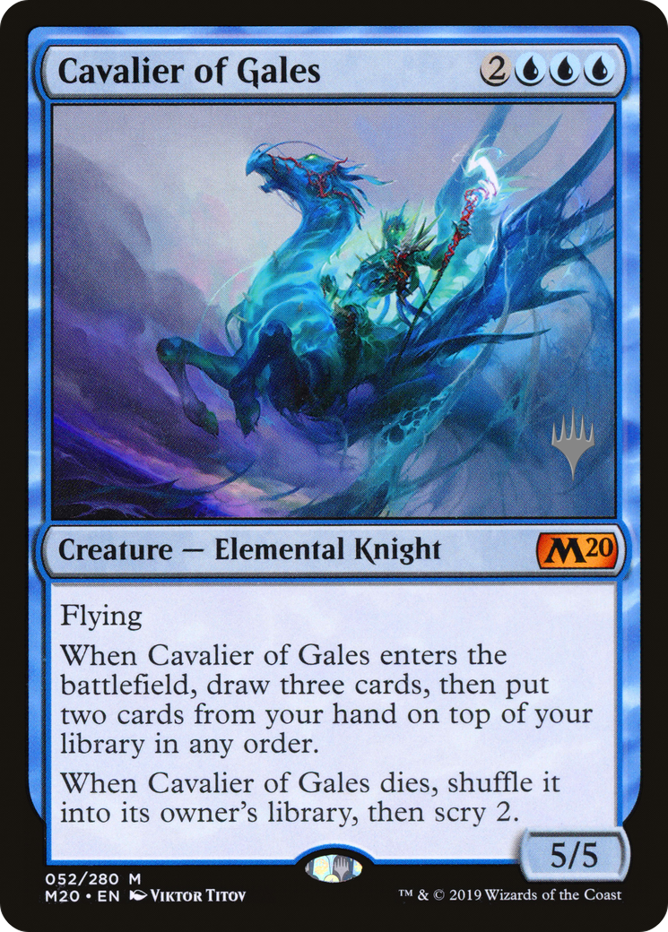 Cavalier of Gales (PPM20-052) - Core Set 2020 Promos Foil