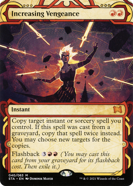 Increasing Vengeance (STA-040) - Strixhaven Mystical Archive: (Showcase) (Borderless)