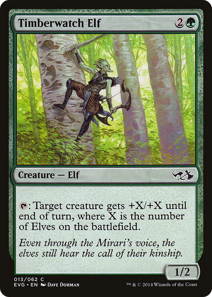 Timberwatch Elf (DD3-013) - Duel Decks Anthology: Elves vs. Goblins
