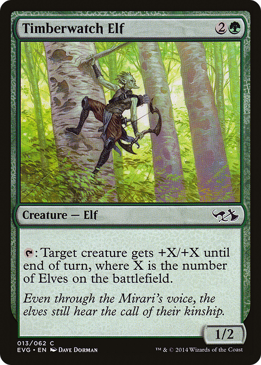 Timberwatch Elf (DD3-013) - Duel Decks Anthology: Elves vs. Goblins