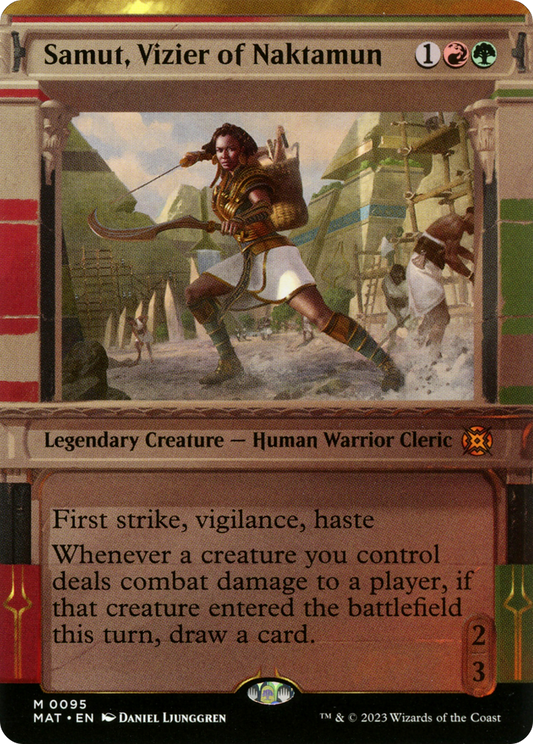 Samut, Vizier of Naktamun (MAT-095) - March of the Machine: The Aftermath: (Showcase) (Borderless)