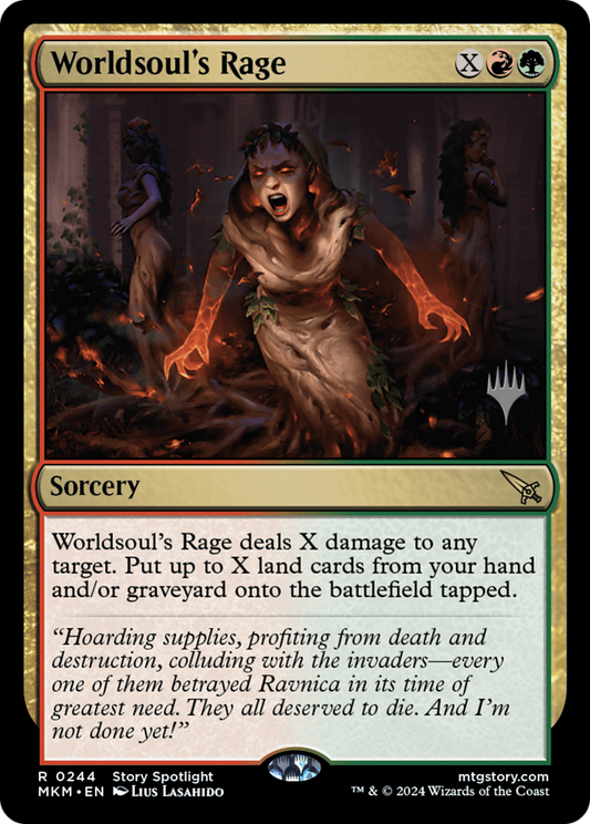 Worldsoul's Rage (PPMKM-244P) - Murders at Karlov Manor Promos Foil