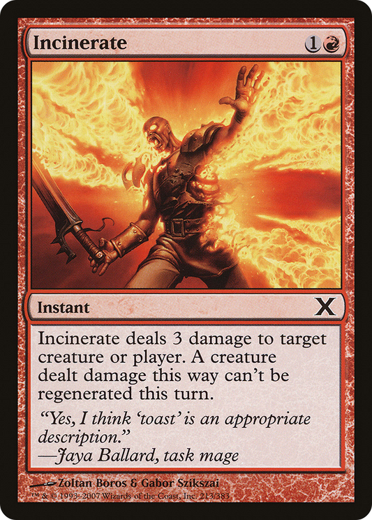 Incinerate (10E-213) - Tenth Edition Foil