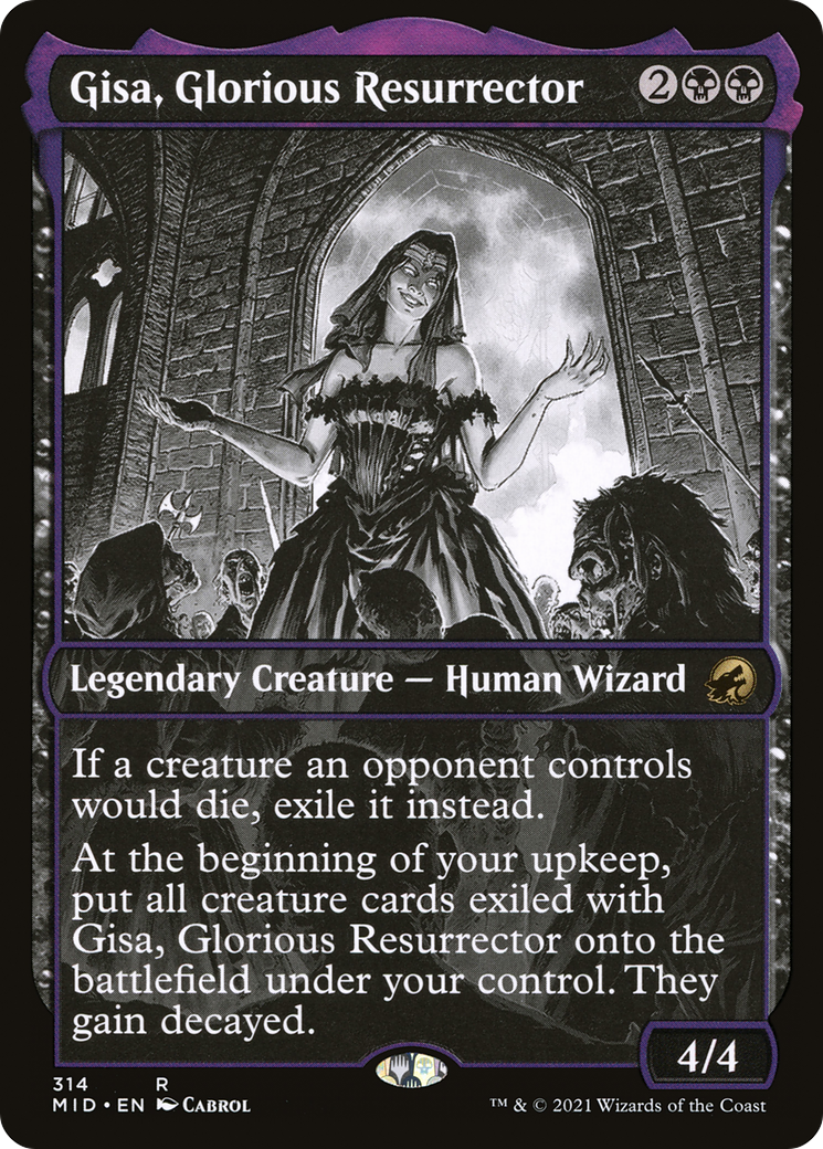 Gisa, Glorious Resurrector (MID-314) - Innistrad: Midnight Hunt: (Showcase) Foil