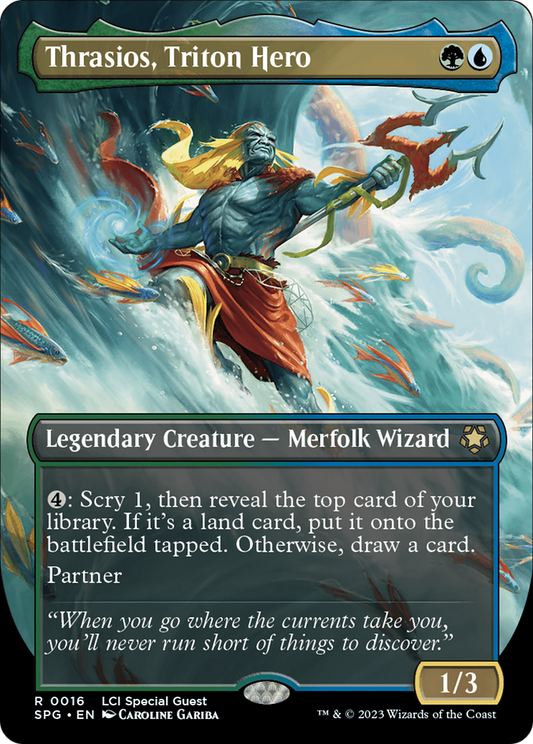 Thrasios, Triton Hero (SPG-016) - Special Guests (Borderless) Foil