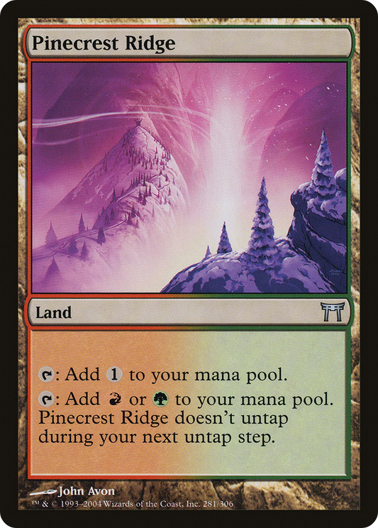 Pinecrest Ridge (CHK-281) - Champions of Kamigawa Foil
