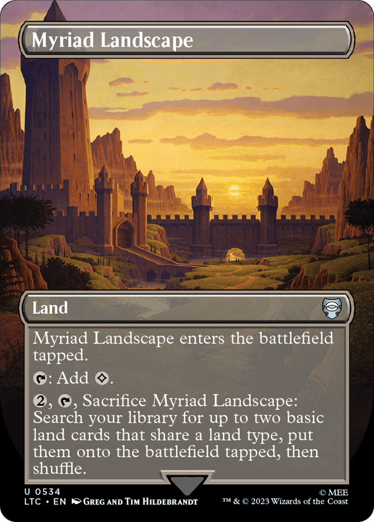 Myriad Landscape (LTC-534) - Tales of Middle-earth Commander (Borderless) Foil
