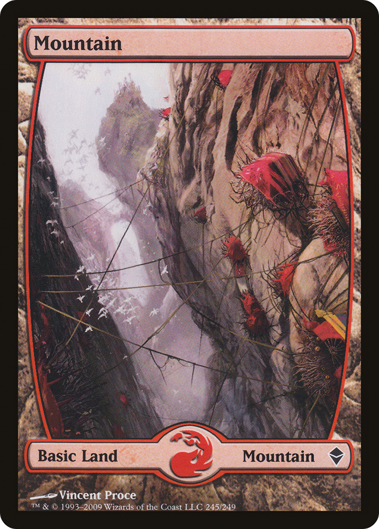Mountain (ZEN-245) - Zendikar Foil