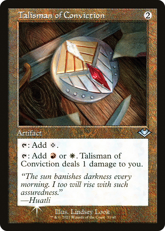 Talisman of Conviction (MH1-033) - Modern Horizons 1 Timeshifts Foil