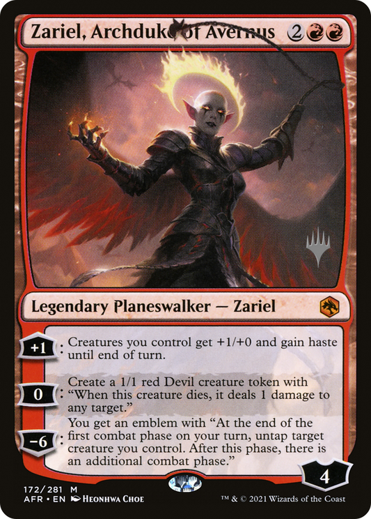 Zariel, Archduke of Avernus (PPAFR-172) - Adventures in the Forgotten Realms Promos