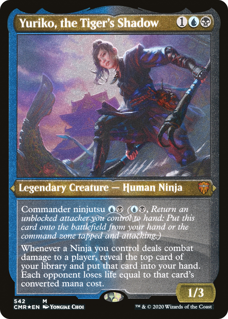 Yuriko, the Tiger's Shadow (CMR-542) - Commander Legends Etched Foil