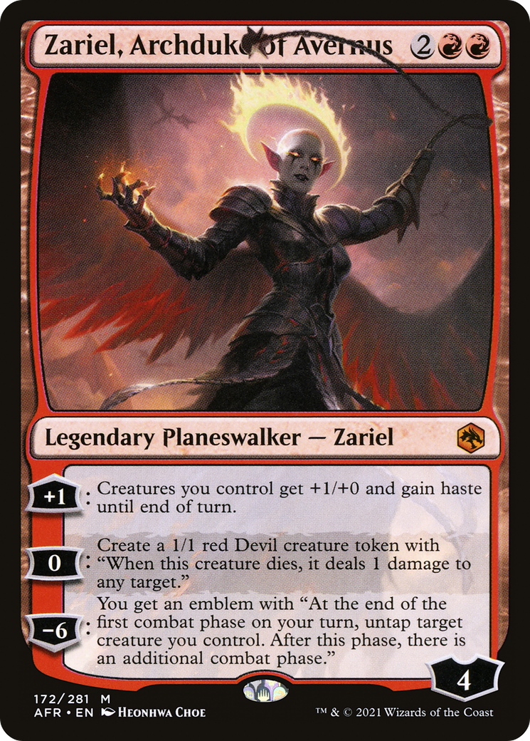 Zariel, Archduke of Avernus (AFR-172) - Adventures in the Forgotten Realms Foil