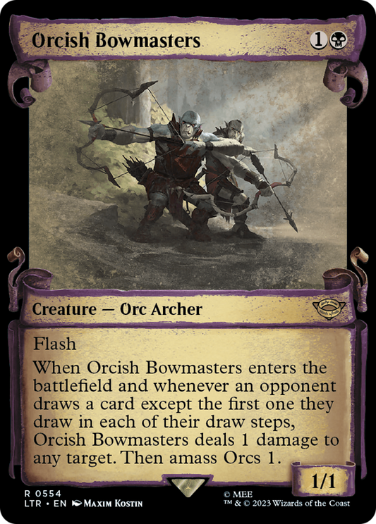 Orcish Bowmasters (LTR-554) - The Lord of the Rings: Tales of Middle-earth: (Showcase) Foil