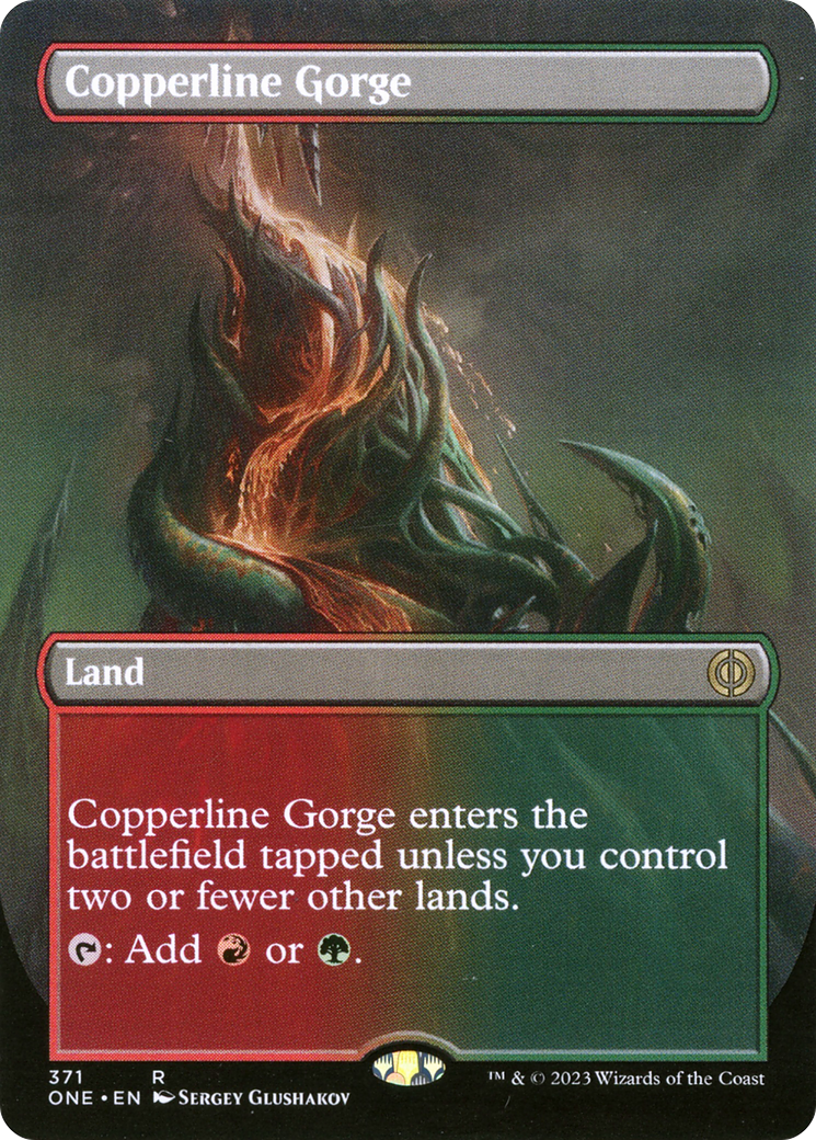 Copperline Gorge (ONE-371) - Phyrexia: All Will Be One (Borderless) Foil