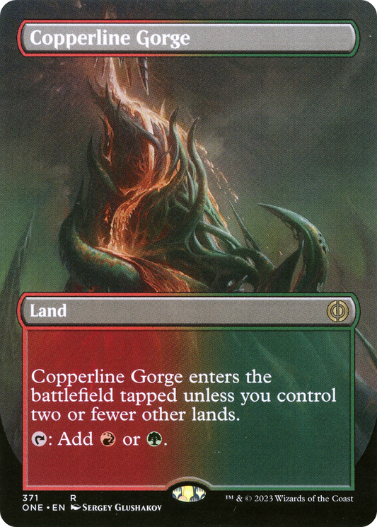 Copperline Gorge (ONE-371) - Phyrexia: All Will Be One (Borderless) Foil