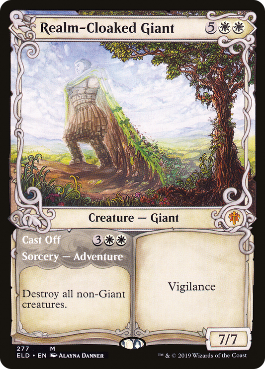 Realm-Cloaked Giant // Cast Off (ELD-277) - Throne of Eldraine: (Showcase)