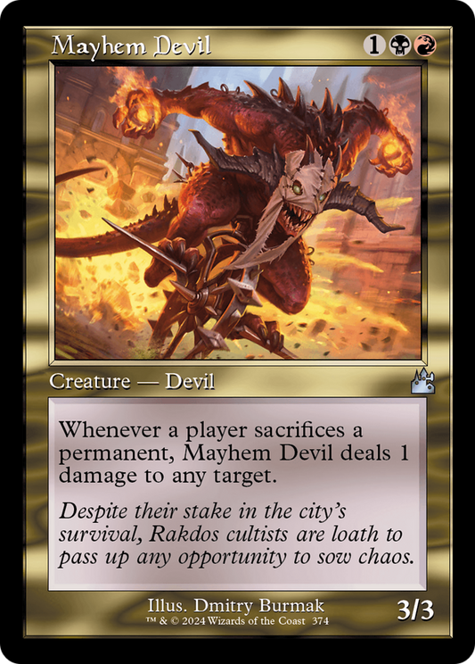Mayhem Devil (RVR-374) - Ravnica Remastered Foil