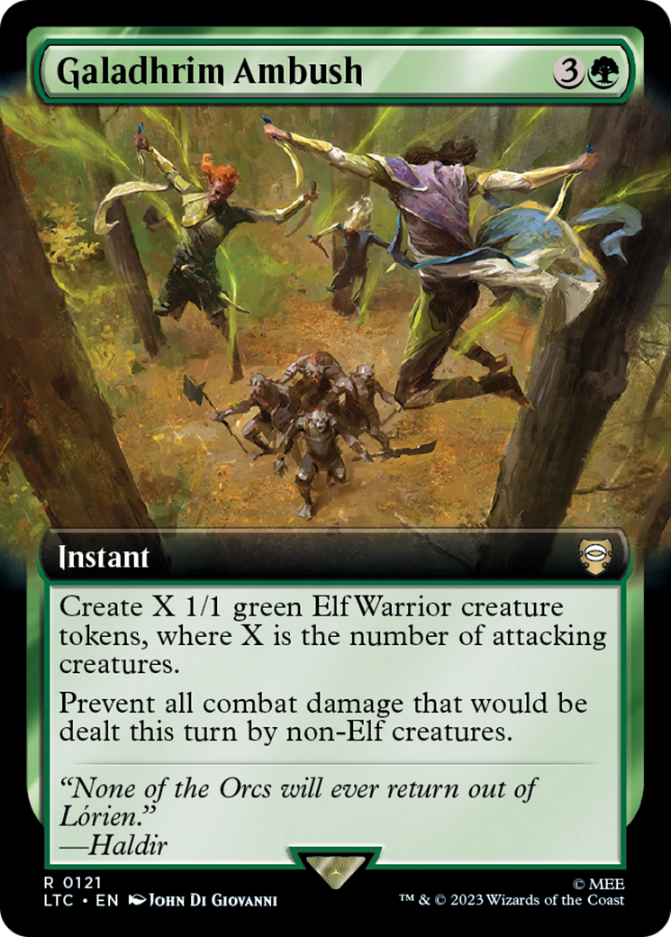 Galadhrim Ambush (LTC-121) - Tales of Middle-earth Commander: (Extended Art)