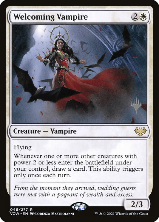 Welcoming Vampire (PPBRO-046) - Innistrad: Crimson Vow Promos Foil
