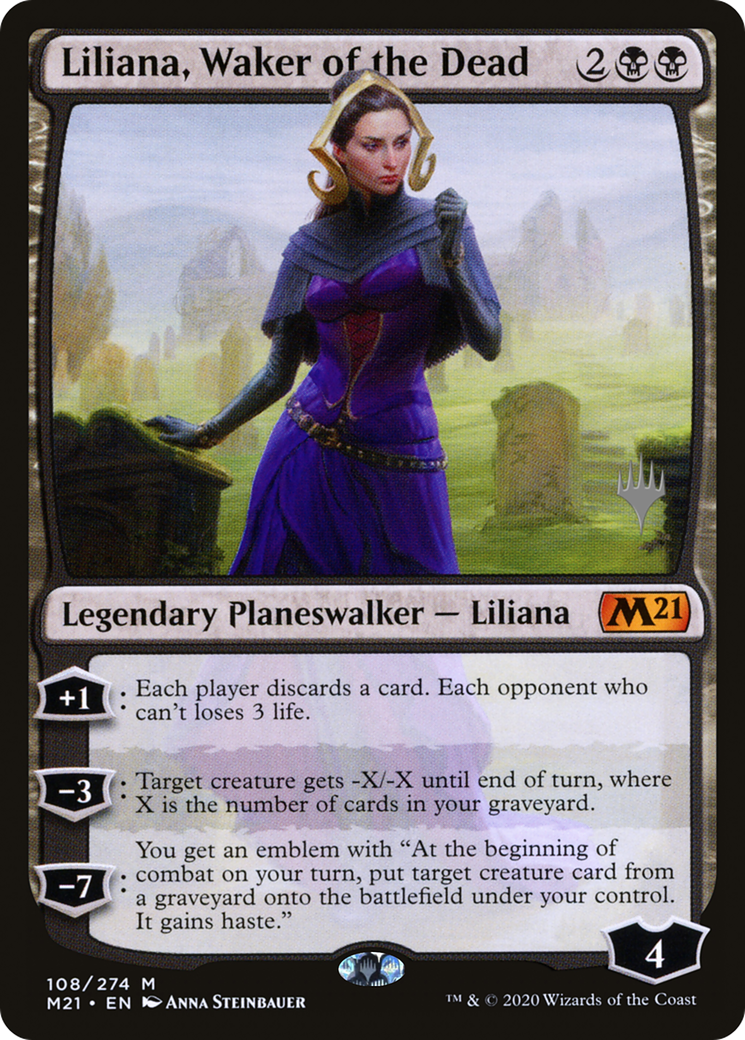Liliana, Waker of the Dead (PPM21-108P) - Core Set 2021 Promos