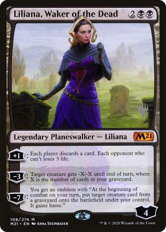 Liliana, Waker of the Dead (PPM21-108P) - Core Set 2021 Promos