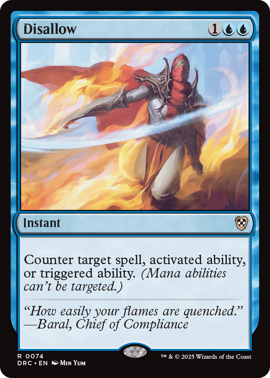 Disallow (DRC-074) - Commander: Aetherdrift