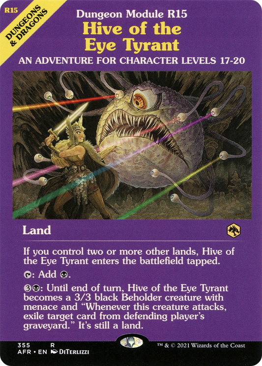 Hive of the Eye Tyrant (AFR-355) - Adventures in the Forgotten Realms: (Showcase) Foil