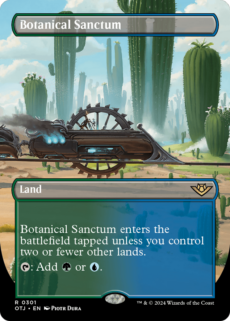 Botanical Sanctum (OTJ-301) - Outlaws of Thunder Junction (Borderless) Foil