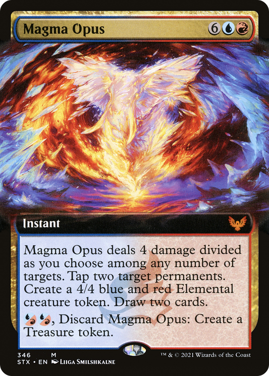 Magma Opus (STX-346) - Strixhaven: School of Mages: (Extended Art)